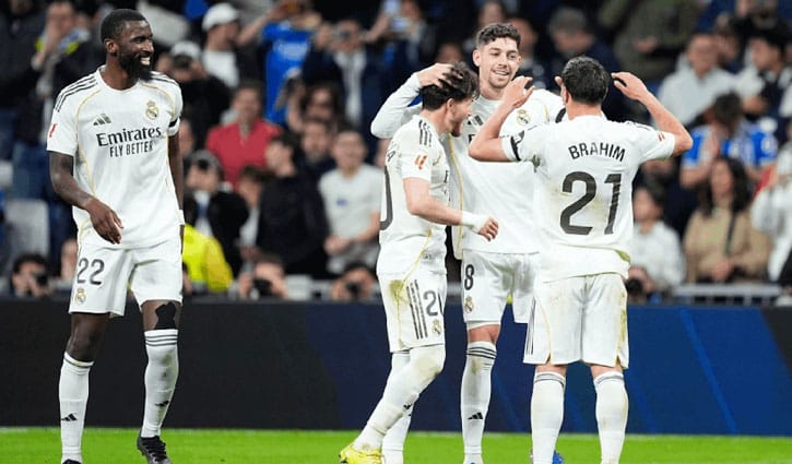 বড় জয়ে ব্যবধান কমাল রিয়াল