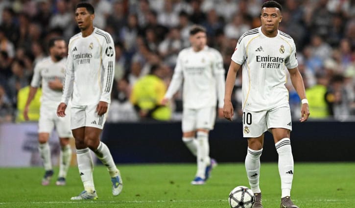 শিরোপার স্বপ্ন ফিকে: জিরোনার সঙ্গে ড্রয়ে বিপদে রিয়াল