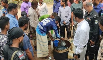 বাড়িতে ‘মিনি পাম্পে’ মিলল ৩ হাজার লিটার ডিজেল