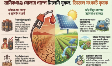 মানিকগঞ্জে সোলার পাম্পে মেলেনি সুফল, ডিজেল সংকটে কৃষক