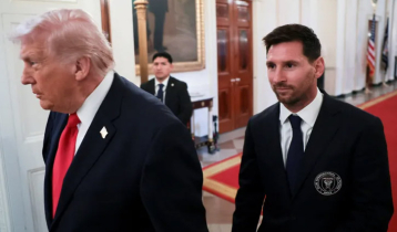 হোয়াইট হাউসে ট্রাম্পের পাশে মেসি, ইরান ইস্যুতে শুরু সমালোচনার ঝড়