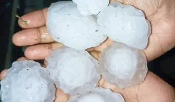 কুড়িগ্রামে হঠাৎ শিলাবৃষ্টি