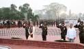 জাতীয় স্মৃতিসৌধে রাষ্ট্রপতি ও প্রধানমন্ত্রীর শ্রদ্ধা