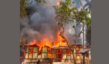 মাদকের টাকার জন্য বসতঘরে আগুন
