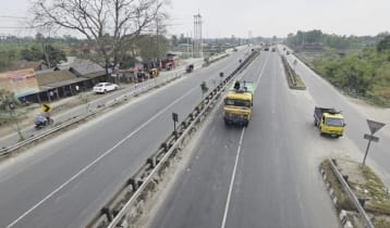 ঢাকা-টাঙ্গাইল-যমুনা সেতু মহাসড়কে দিনভর যানজটের পর বিকেলে স্বস্তি