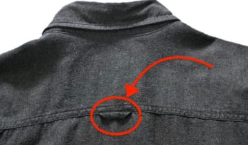 বাটন-ডাউন শার্টের পেছনে লুপ কেন থাকে?