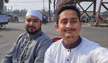 রিকশায় সিলেট ঘুরলেন নাহিদ-সারজিস