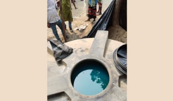 মাটির নিচে লুকিয়ে রাখা হয়েছিল ১০ হাজার লিটার জ্বালানি তেল