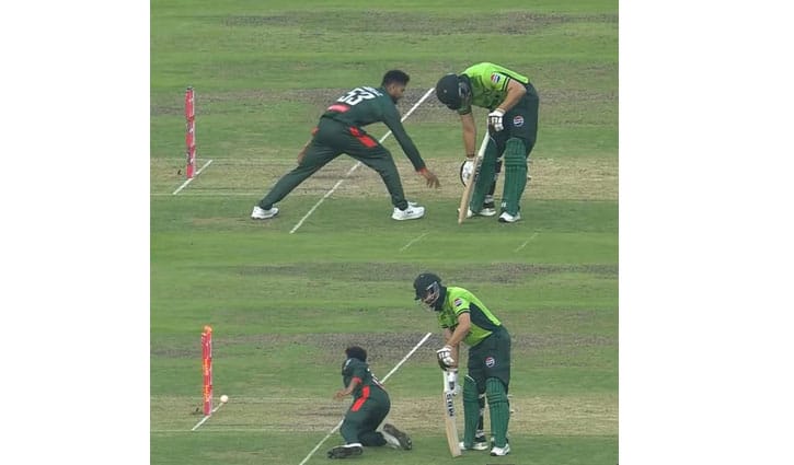 সালমানের বোকামির পর মিরাজের চতুরতায় ‘অদ্ভুত’ রান আউট