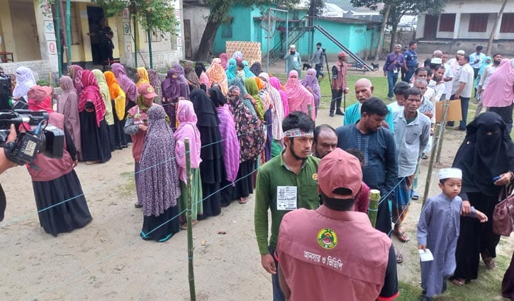শেরপুর-৩: নারী ভোটরদের উপস্থিতি বেশি