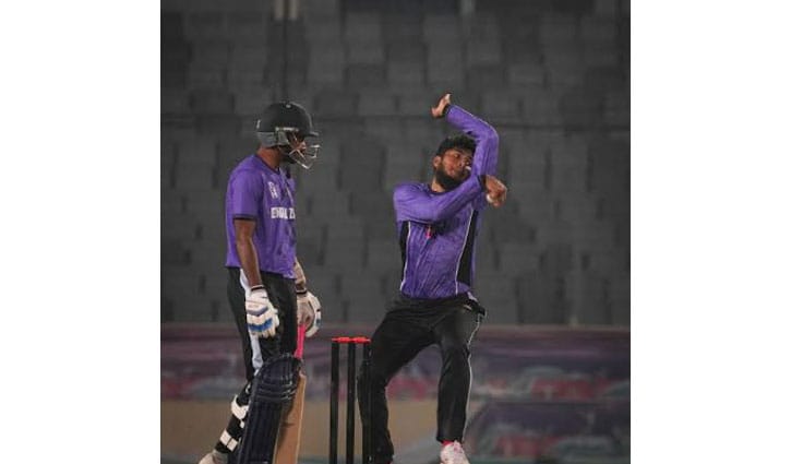 তানজিদের সেঞ্চুরির পর রিশাদের ফাইফারে মিলেছে স্বস্তি