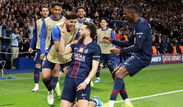 একচেটিয়া দাপটে লিভারপুলকে হারাল পিএসজি