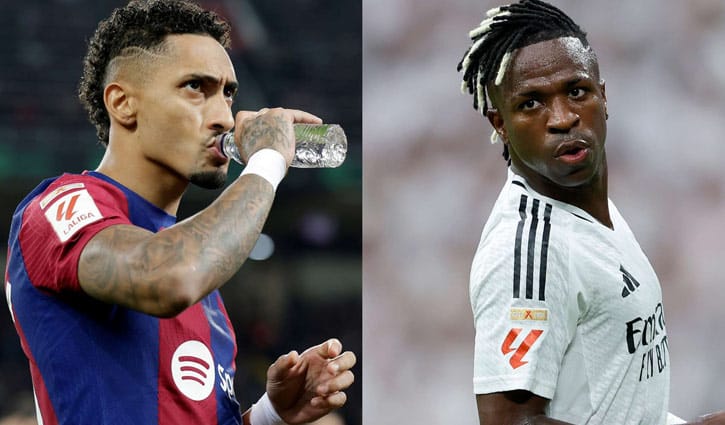 বড় চোট এড়ালেন ভিনিসিয়ুস, রাফিনিয়ার ইনজুরিতে বিপাকে বার্সেলোনা