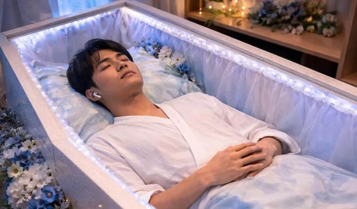 ৩০ মিনিট কফিনে শুয়ে থাকা: কেমন এই ট্রেন্ড?