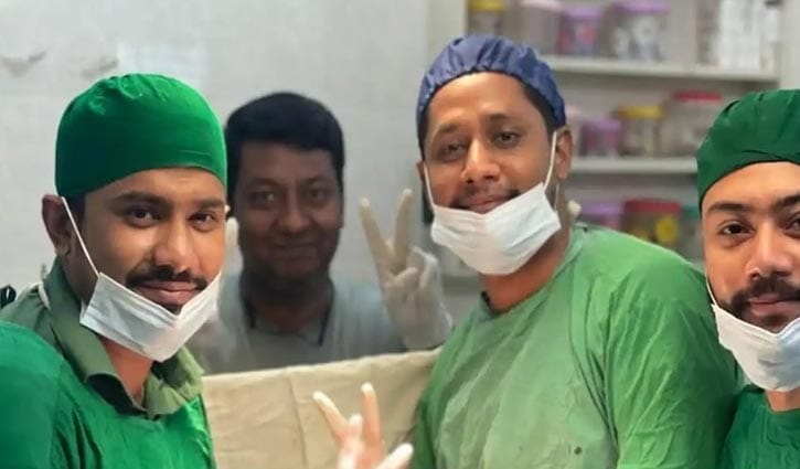 নারীর পেট থেকে ৮ কেজি ওজনের টিউমার অপসারণ