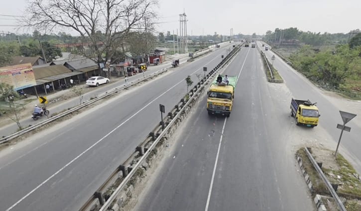 ঢাকা-টাঙ্গাইল-যমুনা সেতু মহাসড়কে দিনভর যানজটের পর বিকেলে স্বস্তি