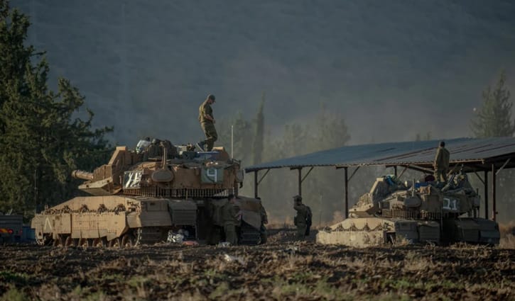 লেবাননে ইসরায়েলের স্থল অভিযান শুরু