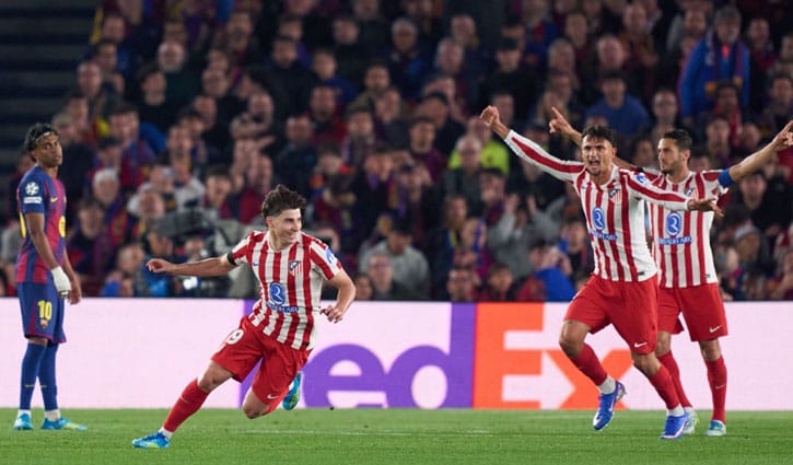 আলভারেজ-সোরলথে কাঁপল বার্সা, অ্যাটলেটিকোর দাপুটে জয়