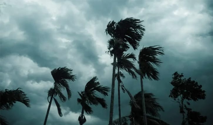 রাতের মধ্যে ঢাকাসহ ১৯ জেলায় ঝড়ের পূর্বাভাস