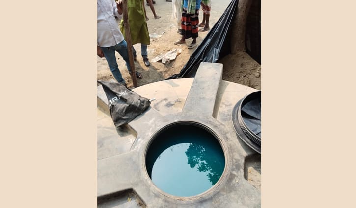 মাটির নিচে লুকিয়ে রাখা হয়েছিল ১০ হাজার লিটার জ্বালানি তেল