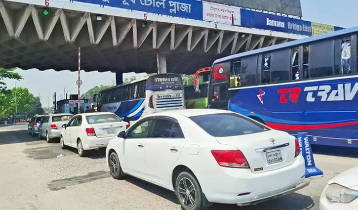 যমুনা সেতুতে ২৪ ঘণ্টায় ৫৩ হাজার যানবাহন পারাপার, টোল ৩ কোটি ৬৮ লাখ টাকা