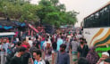গাবতলীতে চলছে বাড়ি ফেরার লড়াই