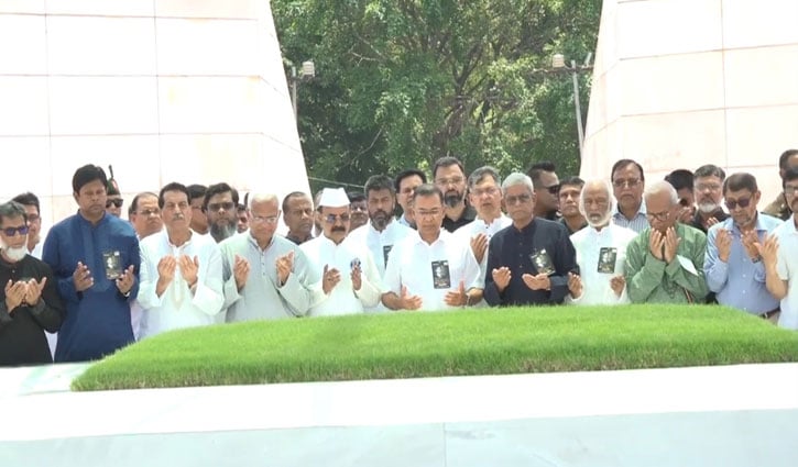 জিয়াউর রহমানের সমাধিতে প্রধানমন্ত্রীর শ্রদ্ধা